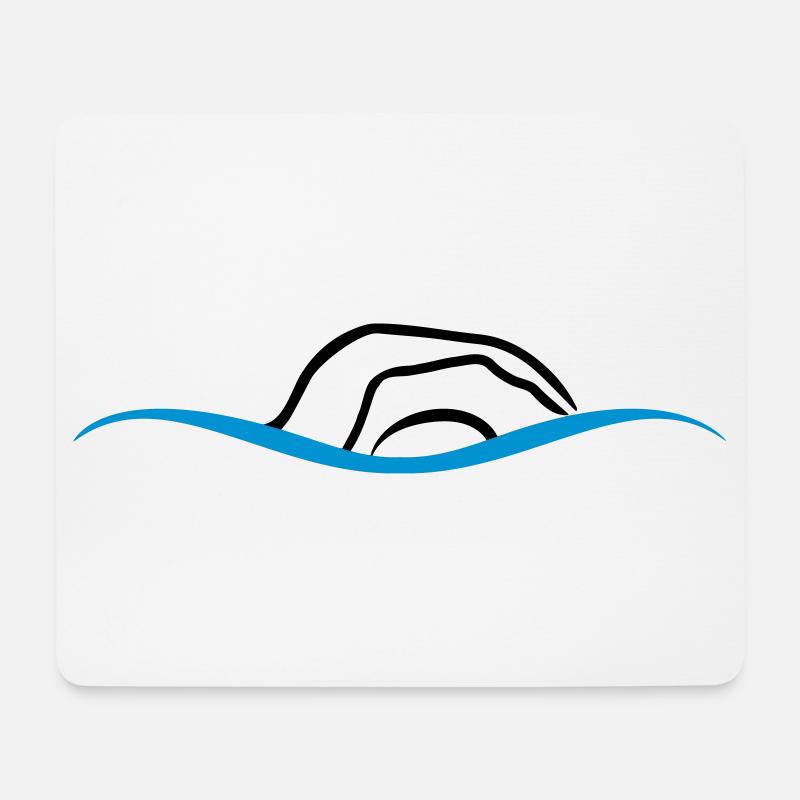 swim - Mouse Pad (horizontal) - white