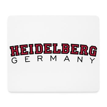 Heidelberg Germany Red/Black - Mouse Pad (horizontal) - white - Front