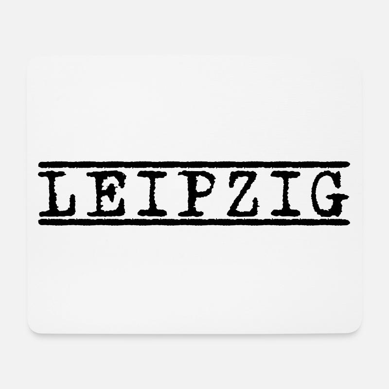 Leipzig – Vintage Städte-Stempel Design - Mousepad (Querformat) - Weiß