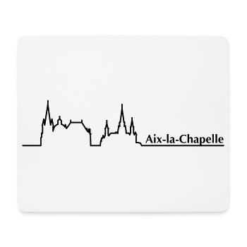 Aachen Skyline - Mousepad (Querformat) - Weiß - Vorne