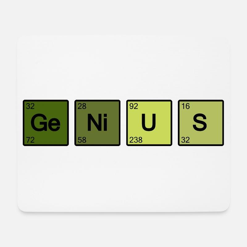 Genialer Nerd-Geek - Mousepad (Querformat) - Weiß