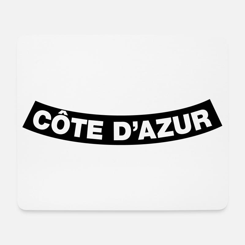 Côte D’Azur Chapter Element (JGA MC-Rocker-Design) - Mousepad (Querformat) - Weiß