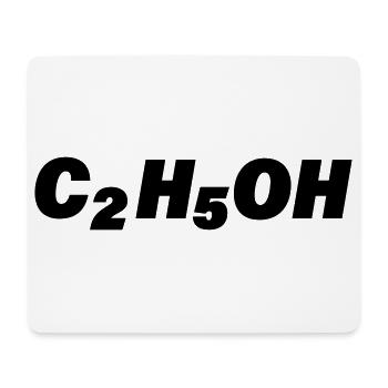 C2H5OH - Mousepad (Querformat) - Weiß - Vorne