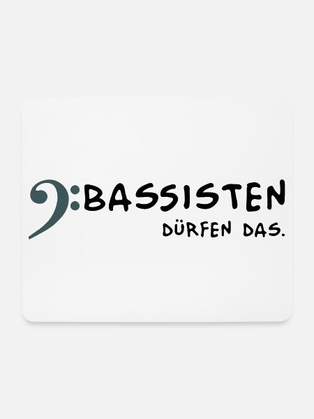 Bassists are allowed to - Mouse Pad (horizontal) - white