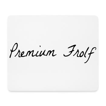 Premium Frolf Disgolf - Mouse Pad (horizontal) - white - Front
