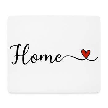 Home Herz - Mousepad (Querformat) - Weiß - Vorne