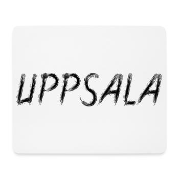 Uppsala Wildleder-Grunge-Bürstenbürste Schwarz - Mousepad (Querformat) - Weiß - Vorne