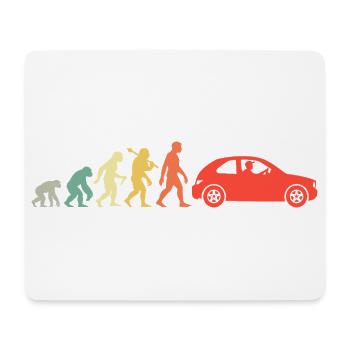 Auto Evolution Kleinwagen Führerschein Bestanden - Mousepad (Querformat) - Weiß - Vorne