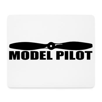model_pilot - Mouse Pad (horizontal) - white - Front