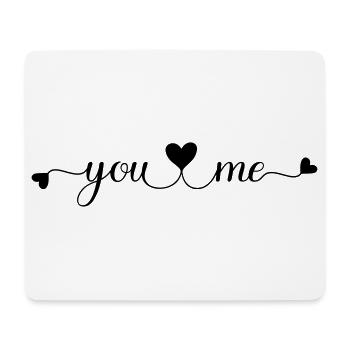 You and Me - Mouse Pad (horizontal) - white - Front