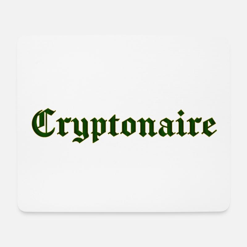 Cryptonaire - Tapis de souris (format paysage) - blanc