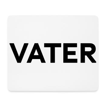 Vater Typografie Design VATER-MUTTER-KIND Geburt - Mousepad (Querformat) - Weiß - Vorne