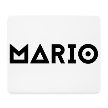 First name Mario - Mouse Pad (horizontal) - white - Front