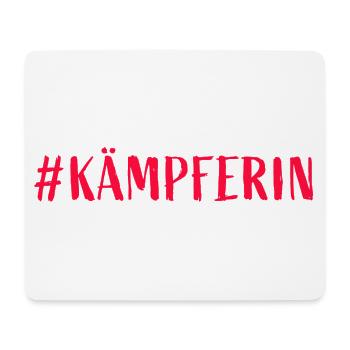Fighter - lucky charm for women and girls - Mouse Pad (horizontal) - white - Front