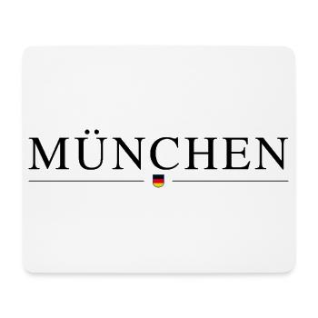 T-Shirt Munich – Joie de vivre bavaroise - Tapis de souris (format paysage) - blanc - Devant