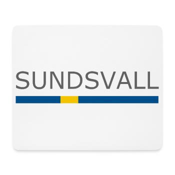 Sweden Flag - Sundsvall - Sverige - Schweden - Mousepad (Querformat) - Weiß - Vorne