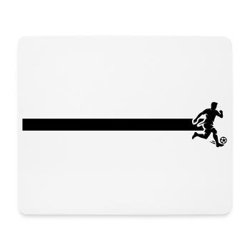 Footballer Line - Mouse Pad (horizontal) - white - Front