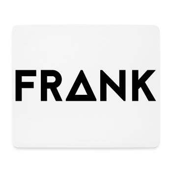 First name Frank - Mouse Pad (horizontal) - white - Front