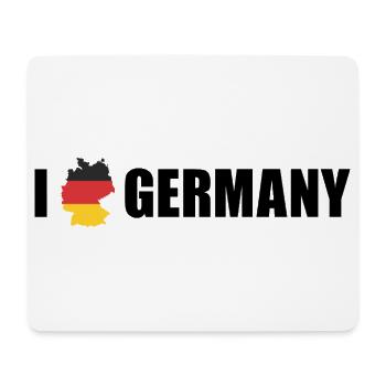 I love Germany Deutschland - Mouse Pad (horizontal) - white - Front