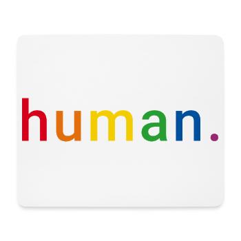 Human Rainbow Human Rights LGBTQ - Tapis de souris (format paysage) - blanc - Devant