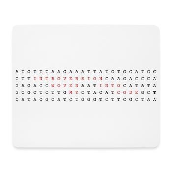 Introversion Woven Into My Code DNA - Mouse Pad (horizontal) - white - Front