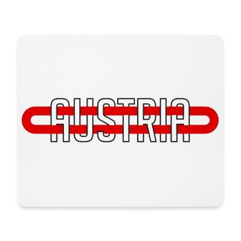 Austria Österreich Minimalistisch Heimat - Mousepad (Querformat) - Weiß - Vorne