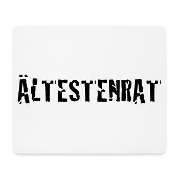 Ältestenrat | Stamm | alter | Rente | Rentner - Mouse Pad (horizontal) - white - Front