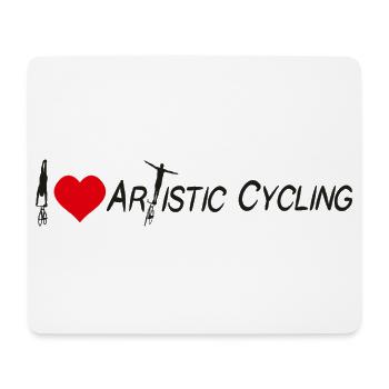 Artistic Cycling, Artistic Cycling, Indoor Cycling, I Love - Mouse Pad (horizontal) - white - Front
