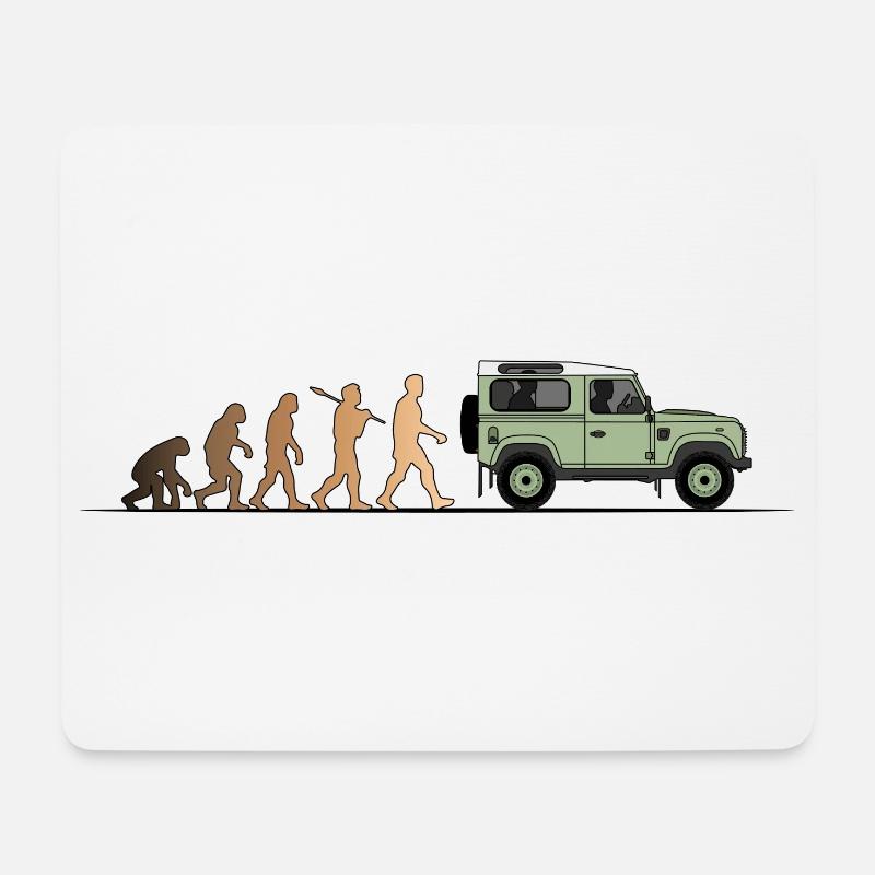 Defender Evolution 90 Farbe - Mousepad (Querformat) - Weiß