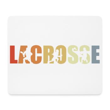 Lacrosse Vintage Look - Tapis de souris (format paysage) - blanc - Devant