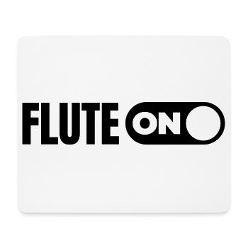 Allumez la flûte - Tapis de souris (format paysage) - blanc - Devant