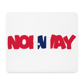 Norway - Norge - Norwegen - Flagge - Skandinavien - Mousepad (Querformat) - Weiß - Vorne
