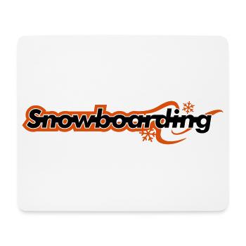 Snowboarding - Mousepad (Querformat) - Weiß - Vorne