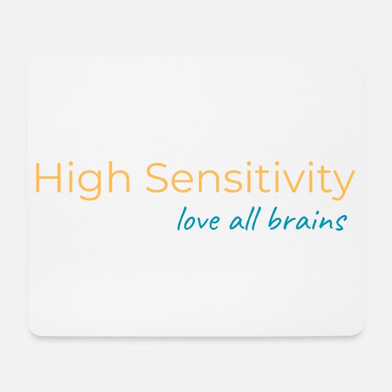 High Sensivity - Mousepad (Querformat) - Weiß