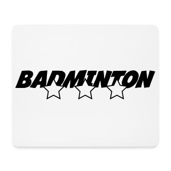 Badminton - Mousepad (Querformat) - Weiß - Vorne