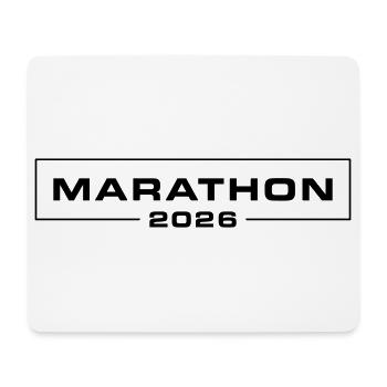 Marathon 2026 - Mousepad (Querformat) - Weiß - Vorne