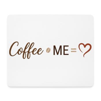 Coffee & Me - Love for Coffee Design - Mouse Pad (horizontal) - white - Front