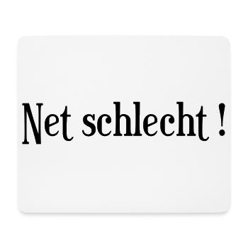Net_schlecht_logo - Tapis de souris (format paysage) - blanc - Devant