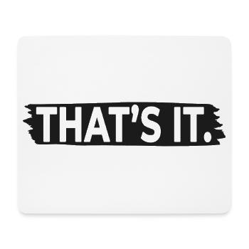 C’EST ÇA. – Typographie minimaliste à déclaration - Tapis de souris (format paysage) - blanc - Devant