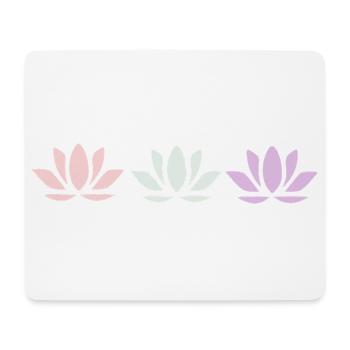 Lotus Flower Lotus Flower Violet Flower Flower Yoga - Mouse Pad (horizontal) - white - Front