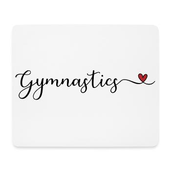 Gymnastique - Tapis de souris (format paysage) - blanc - Devant