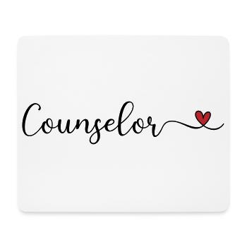Berater mit Herz - Mousepad (Querformat) - Weiß - Vorne