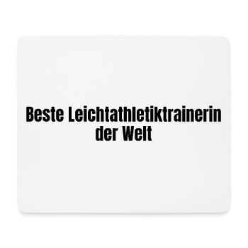Beste Leichtathletiktrainerin der Welt Geschenk - Mousepad (Querformat) - Weiß - Vorne