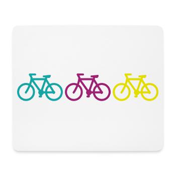 three bikes - Tapis de souris (format paysage) - blanc - Devant