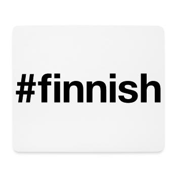 FINNISH Hashtag Finland Finnisch Finnland - Mouse Pad (horizontal) - white - Front