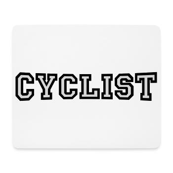 Cyclists - Mouse Pad (horizontal) - white - Front
