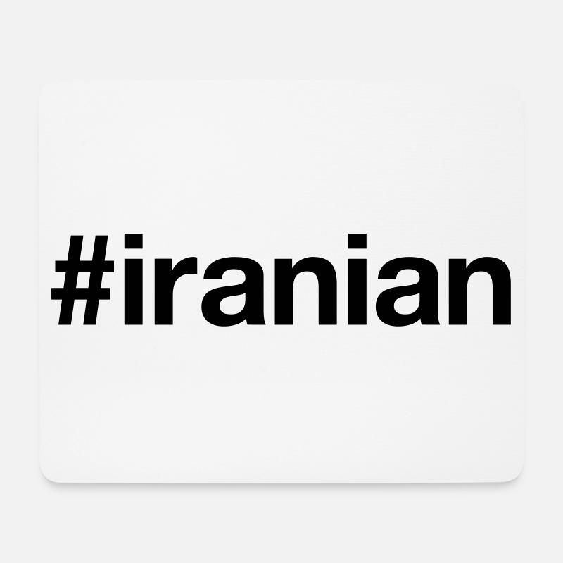 IRAN Hashtag Iraner Iranisch iranian - Mousepad (Querformat) - Weiß