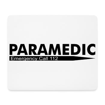 Appel d'urgence paramédical 112 - Tapis de souris (format paysage) - blanc - Devant