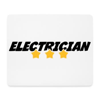 Electrician Electricity Elektriker Electricien Job - Mouse Pad (horizontal) - white - Front