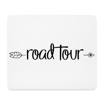 Road Tour - Mousepad (Querformat) - Weiß - Vorne